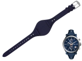 Oryginalny pasek Fossil Boyfriend ES4113 granatowy skórzany 18mm